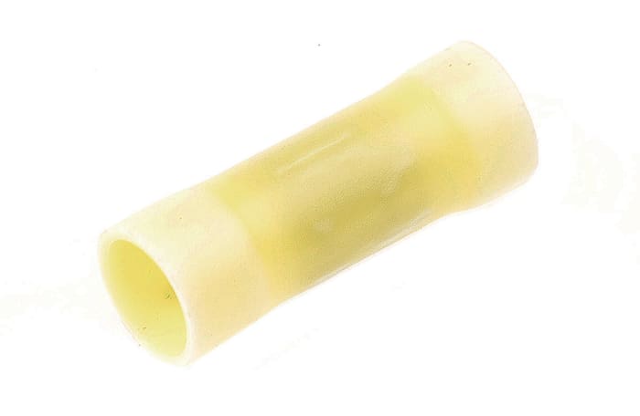 TE Connectivity Parallel Wire Splice Connector, Yellow, Insulated, Tin 12 → 10 AWG
