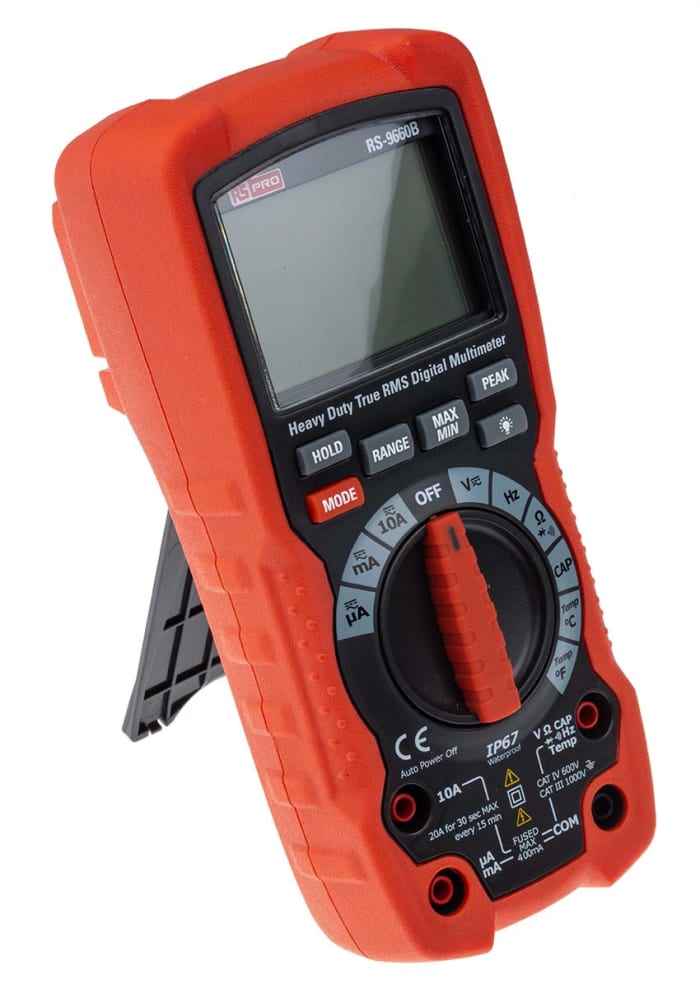 RS PRO | RS PRO RS-9660B Handheld Digital Multimeter True RMS, 10 A ac ...