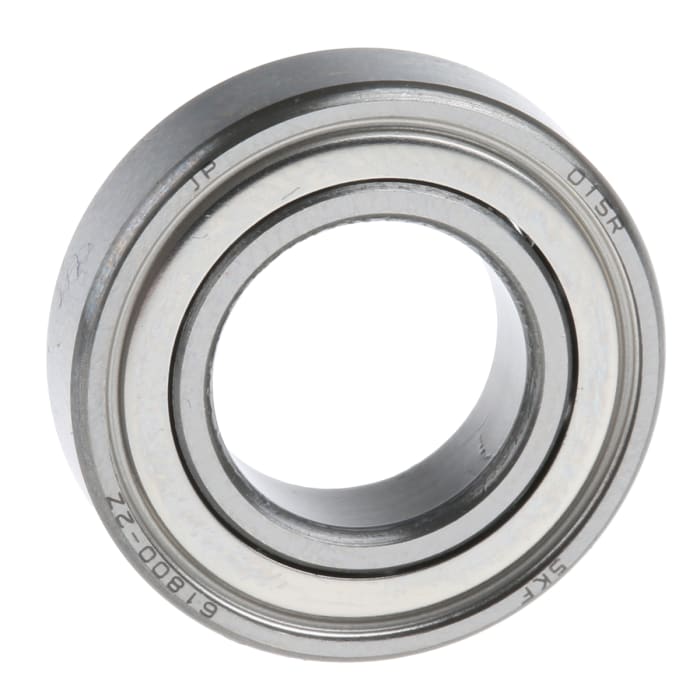 SKF 61800-2Z Single Row Deep Groove Ball Bearing- Both Sides Shielded 10mm I.D, 19mm O.D