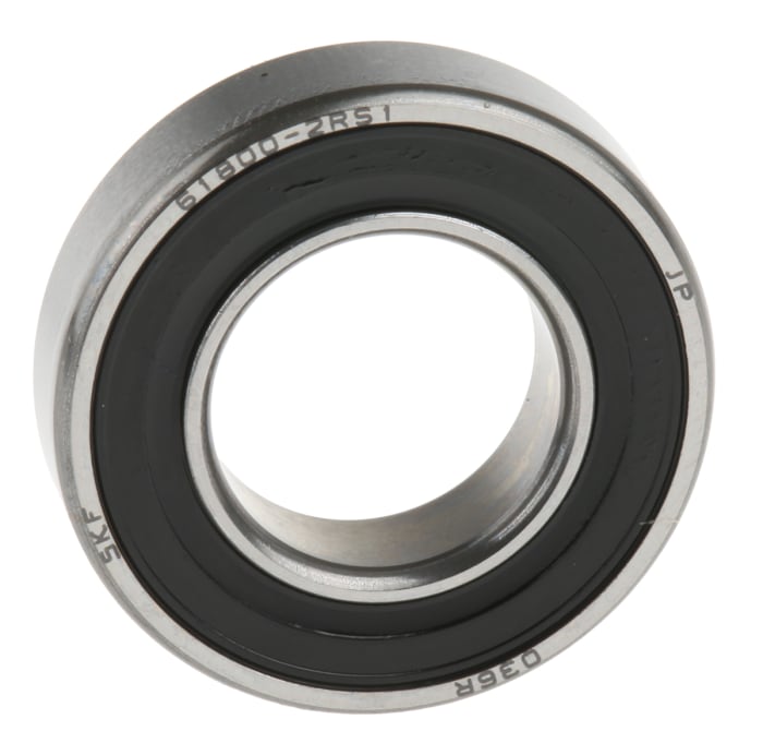 SKF 61800-2RS1 Single Row Deep Groove Ball Bearing- Both Sides Sealed 10mm I.D, 19mm O.D