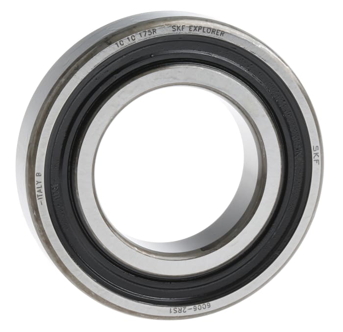 SKF, Sabit Bilyalı Rulman, 6006-2RS1, İç Çap: 30mm, Dış Çap: 55mm