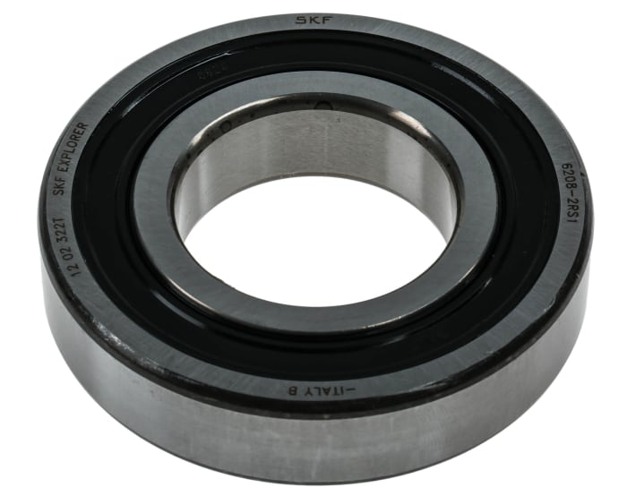 SKF, Sabit Bilyalı Rulman, 6208-2RS1, İç Çap: 40mm, Dış Çap: 80mm