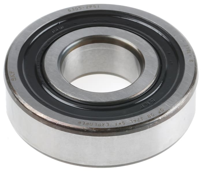 SKF 6305-2RS1 Single Row Deep Groove Ball Bearing- Both Sides Sealed 25mm I.D, 62mm O.D