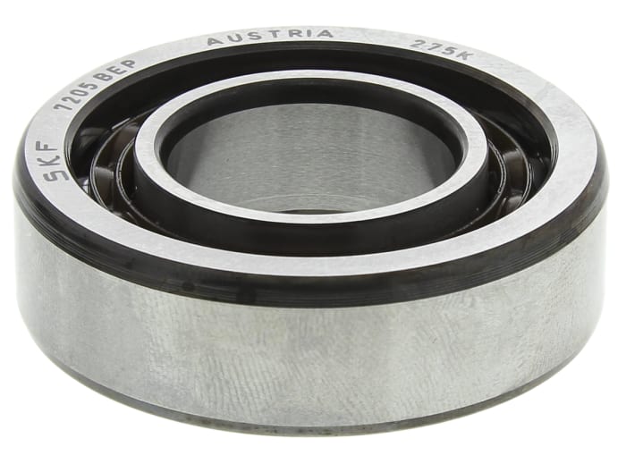 SKF 7205 BEP Single Row Angular Contact Ball Bearing- Open Type 25mm I.D, 52mm O.D