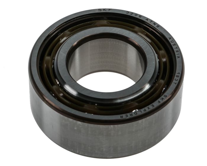SKF 3206 ATN9 Double Row Angular Contact Ball Bearing- Open Type 30mm I.D, 62mm O.D