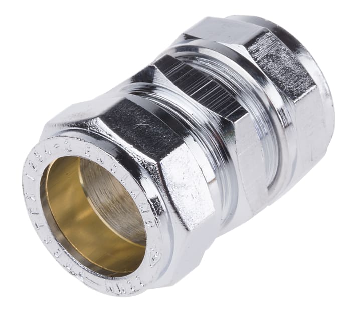 RS PRO Brass Compression Fitting, Straight Coupler