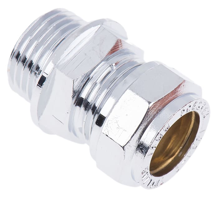 RS PRO Brass Compression Fitting, Straight Coupler