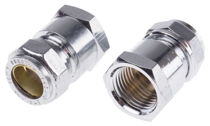 RS PRO Brass Compression Fitting, Straight Coupler