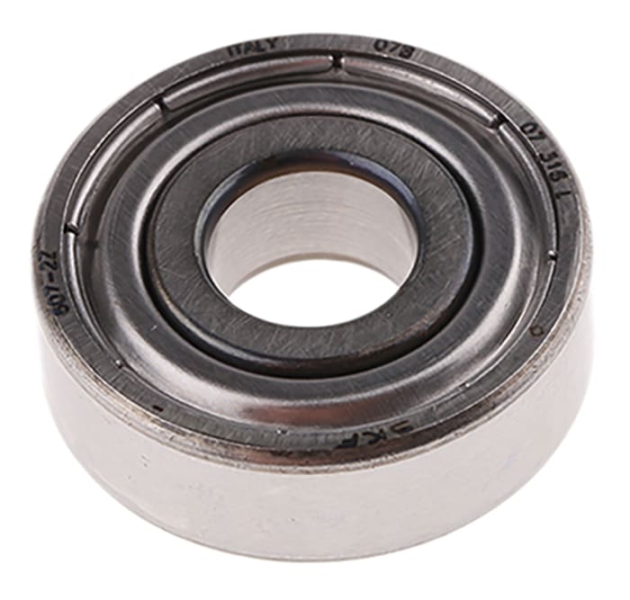 Rodamiento de bolas Rodamiento de bolas de ranura profunda de fila única SKF de Acero , Ø int. 7mm, Ø ext. 19mm, ancho