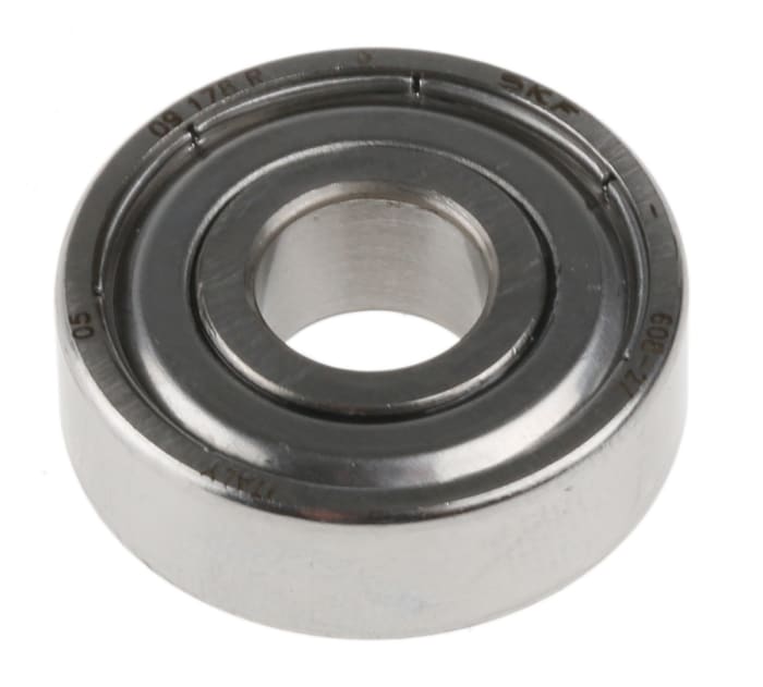 SKF 608-2Z Single Row Deep Groove Ball Bearing- Both Sides Shielded 8mm I.D, 22mm O.D