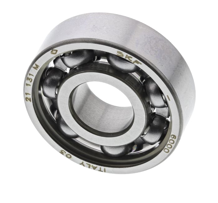 SKF 6000 Single Row Deep Groove Ball Bearing- Open Type 10mm I.D, 26mm O.D