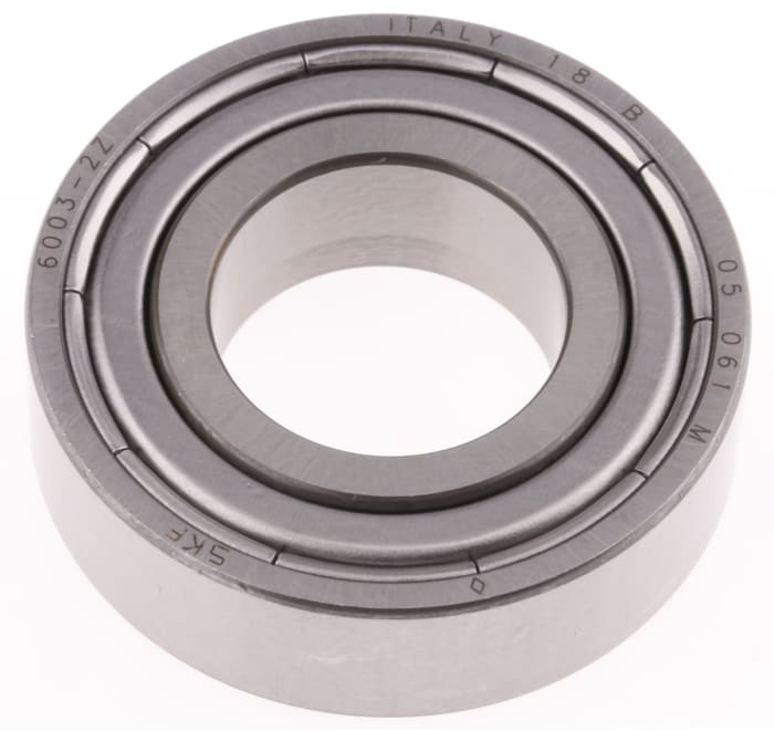 SKF 6003-2Z Single Row Deep Groove Ball Bearing- Both Sides Shielded 17mm I.D, 35mm O.D