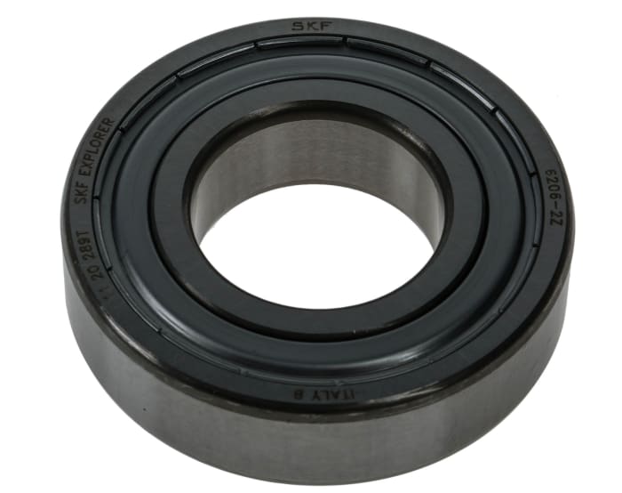 SKF 6206-2Z Single Row Deep Groove Ball Bearing- Both Sides Shielded 30mm I.D, 62mm O.D