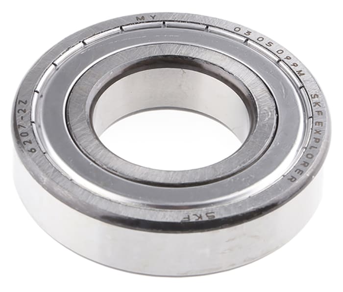 SKF 6207-2Z Single Row Deep Groove Ball Bearing- Both Sides Shielded 35mm I.D, 72mm O.D