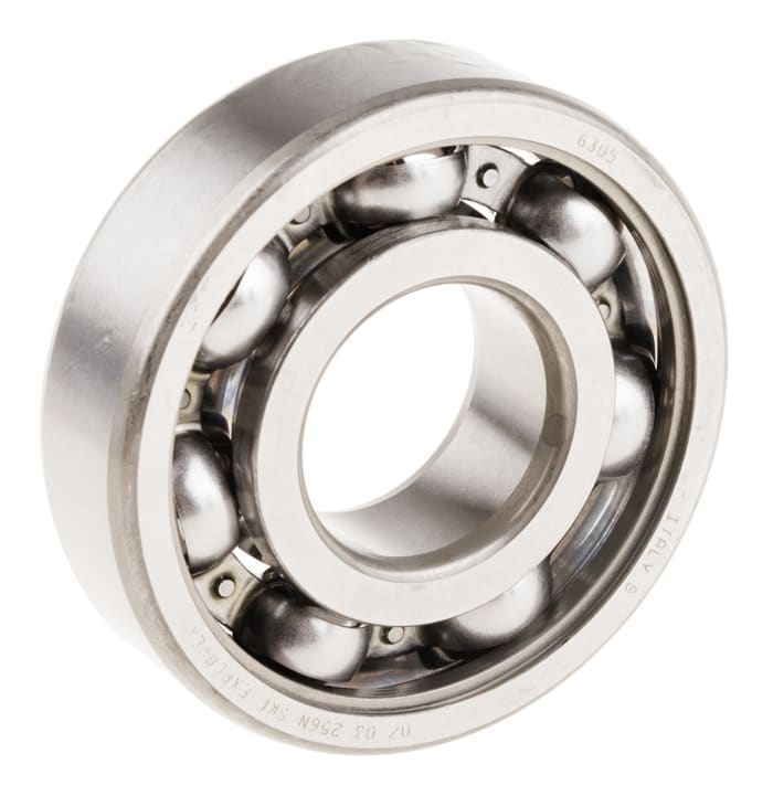 SKF, Sabit Bilyalı Rulman, 6305, İç Çap: 25mm, Dış Çap: 62mm