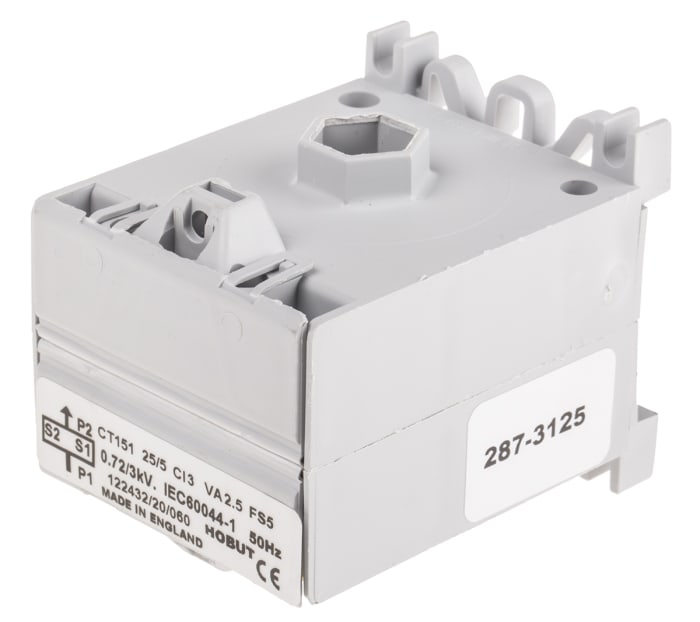 HOBUT CT151 Series Straight Through Current Transformer, 25:5, 14mm Bore