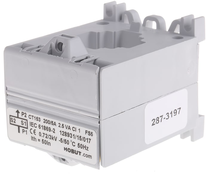 HOBUT CT153 Series Straight Through Current Transformer, 200:5, 26mm Bore