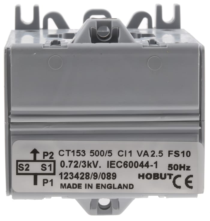 HOBUT CT153 Series Straight Through Current Transformer, 500:5, 26mm Bore