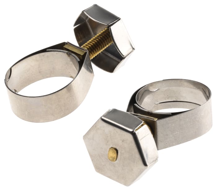 Unex Brass (Bolt), Stainless Steel Thumb Hex Unex, 11mm Band Width, 19.8 → 25mm ID