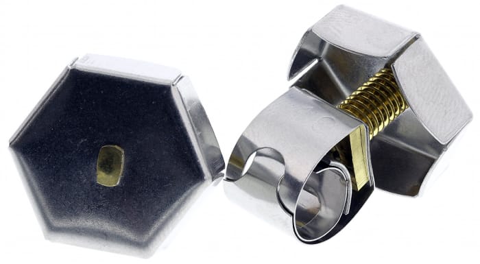Unex Brass (Bolt), Stainless Steel Thumb Hex Unex, 11mm Band Width, 7.4 → 10mm ID