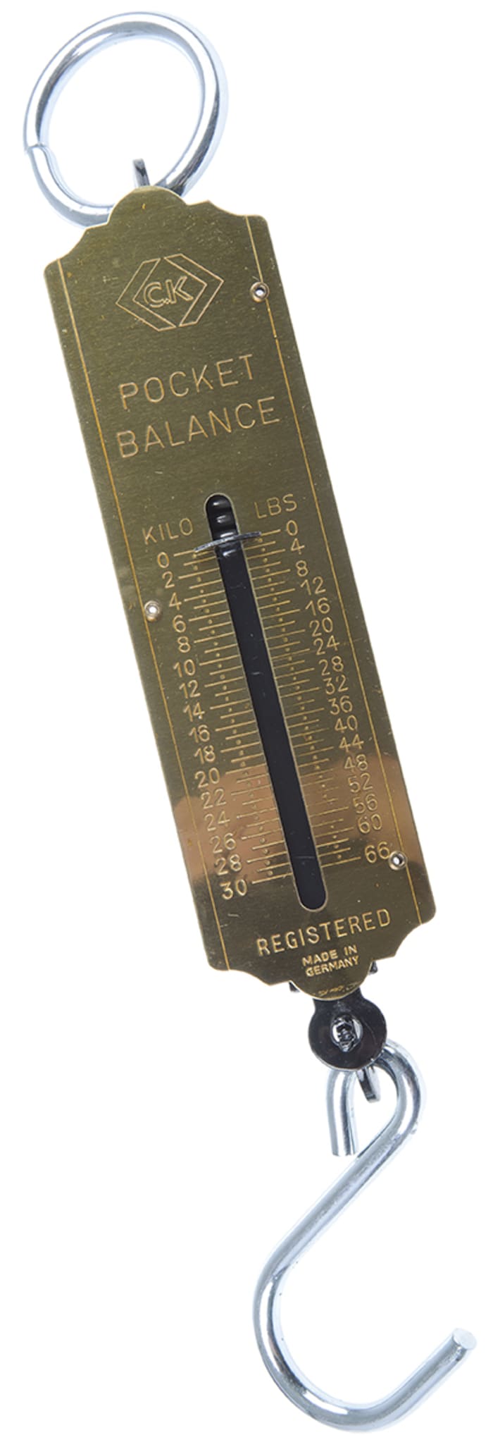 CK Spring Balance, 0.5 kg Resolution , Metric Scale, 30kg Weight Capacity