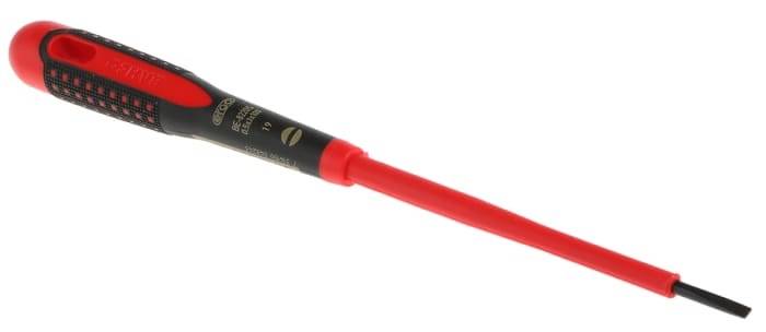 Bahco Slotted Screwdriver 3 x 0.5 mm Tip 100 mm Blade VDE 1000V 222 mm Overall Bahco RS Components India