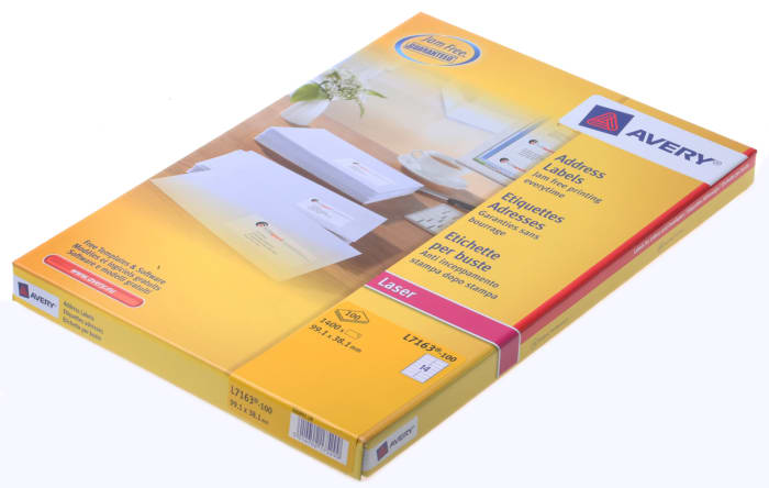 Étiquettes adhésives Avery, 100 unités , type adresse