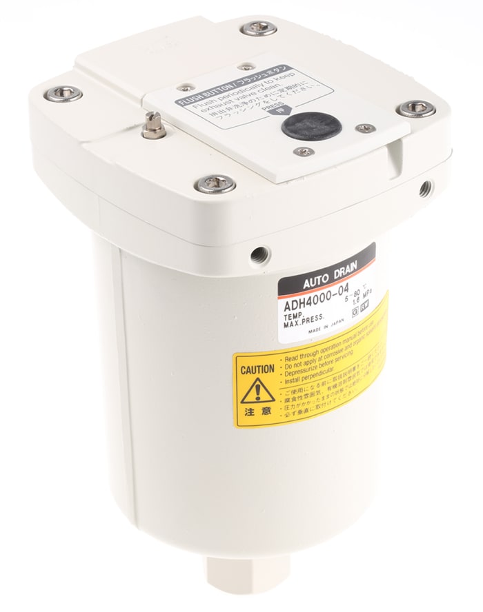 SMC Rc 1/2 Automatic Condensate Drain 400cm³/min, ADH4000-04