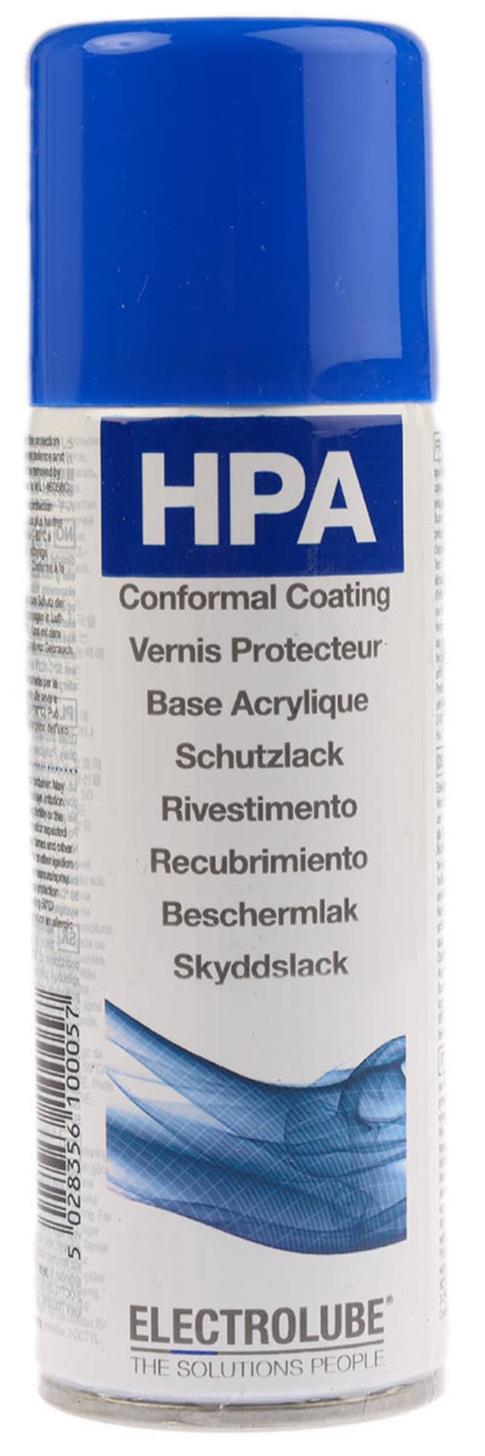 Electrolube Transparent Acrylic Resin Conformal Coating, 200 ml Aerosol, -55°C min, +130°C max