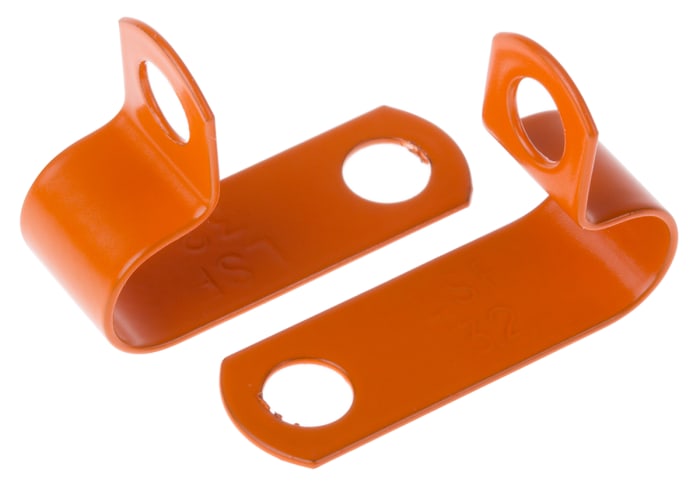 RS PRO Orange Copper Cable Clip, 8.1mm Max. Bundle