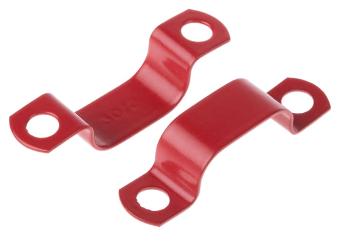 RS PRO Red Copper Saddle Clip, 7.7mm Max. Bundle