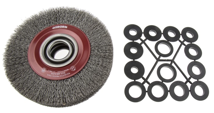 RS PRO Steel Abrasive Circular Brush, 6000rpm, 178mm Diameter