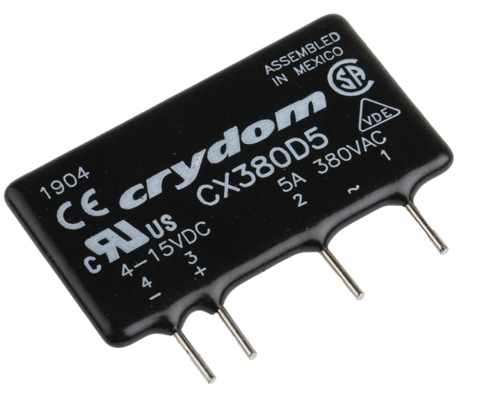 Polovodičové relé 5 A náhodné zapnutí SCR 530 V AC Crydom CX