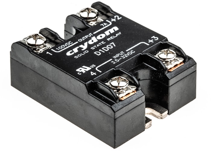 Sensata Crydom 1-DC Series Solid State Relay, 7 A Load, Surface Mount, 100 V Load, 32 V Control