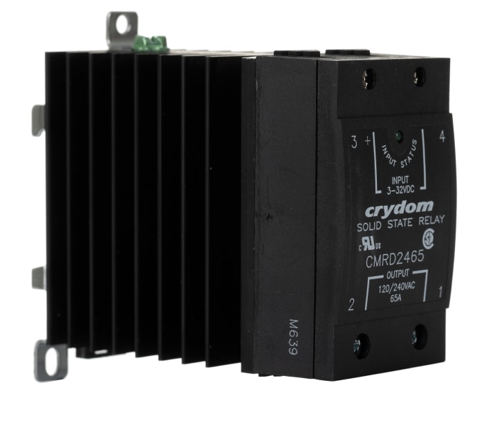 Sensata / Crydom CMR24 Series Solid State Relay, 65 A Load, DIN Rail Mount, 280 V Load, 32 V Control