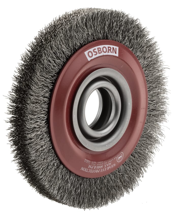 RS PRO RS PRO Steel Abrasive Circular Brush, 6000rpm, 150mm Diameter