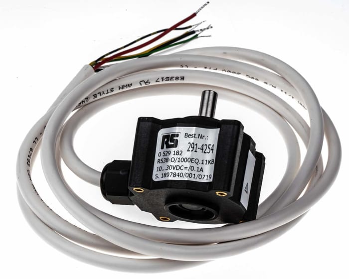 Hengstler RI38 Series Incremental Incremental Encoder, 1000 ppr, Push Pull Signal, Solid Type, 6mm Shaft