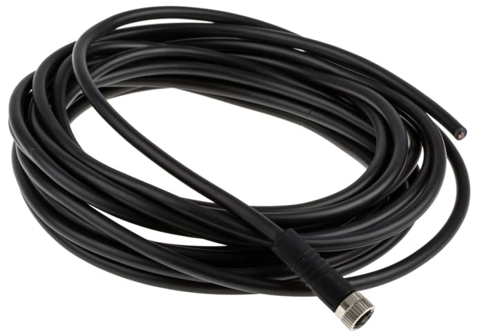 binder Straight Female 3 way M8 to Unterminated Sensor Actuator Cable, 5m
