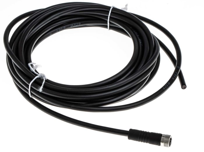 binder Straight Female 3 way M8 to Unterminated Sensor Actuator Cable, 5m