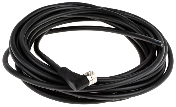 binder Right Angle Female 3 way M8 to Unterminated Sensor Actuator Cable, 5m