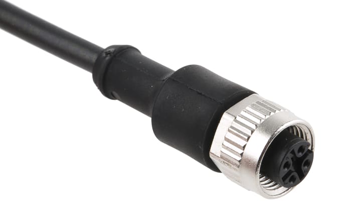 binder Straight Female 4 way M12 to Unterminated Sensor Actuator Cable, 5m