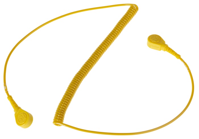 RS PRO ESD Grounding Cord With 10 mm Socket