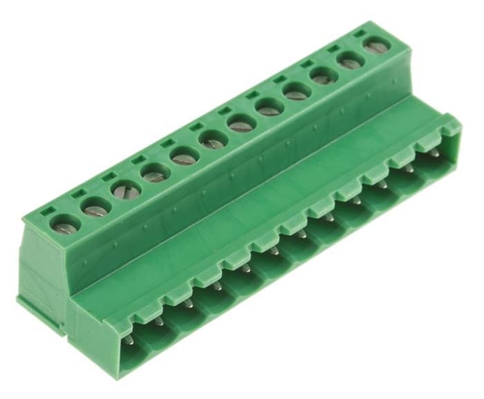 Phoenix Contact, 5.08mm Pitch, CLASSIC COMBICON IC, 12 Way, , Pluggable Terminal Block, Inverted Plug, Cable Mount,