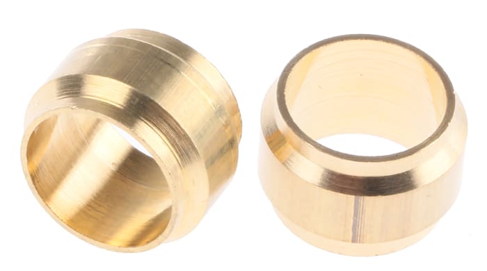Legris Brass Pipe Fitting, Straight Compression Compression Olive, Female to Female 8mm