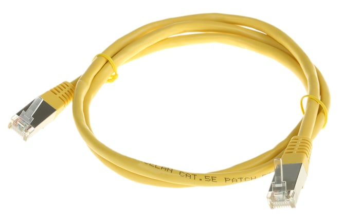 Decelect, 1m, Yellow, FTP, Terminated PVC Sheath