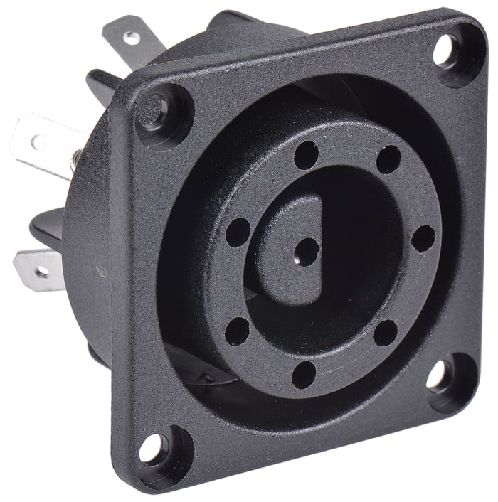 Conector de potencia Hembra Bulgin, 8, Montaje en Panel, 250 Vac, 6A, terminación soldada