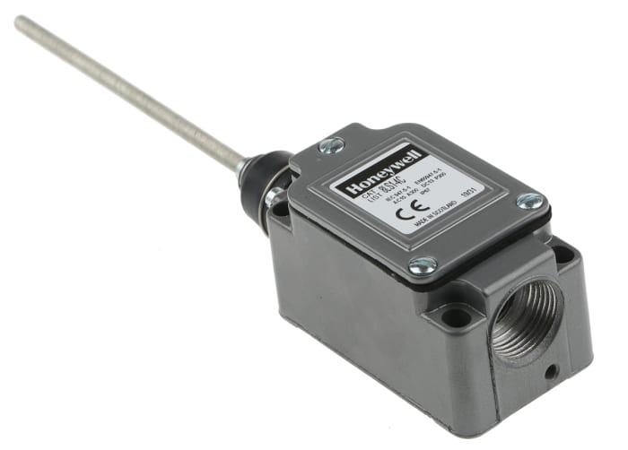 Honeywell LS Series Plunger Limit Switch, NO/NC, IP67, SPDT, Die Cast Zinc Housing, 480V ac Max, 10A Max