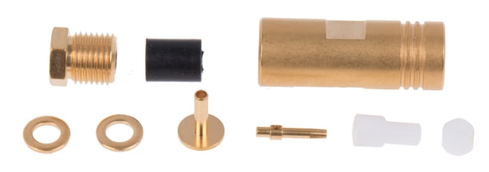 Connecteur SMB Radiall Mâle Droit, raccordement Cage à ressort 50Ω Montage sur câble