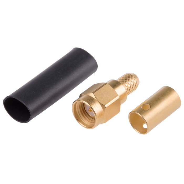 Connecteur SMA Mâle Droit 50Ω Montage sur câble, A sertir RG141, RG58
