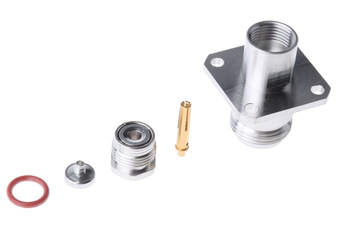 Radiall, Jack Panel Mount N Connector, 50Ω, Clamp Termination, Straight Body